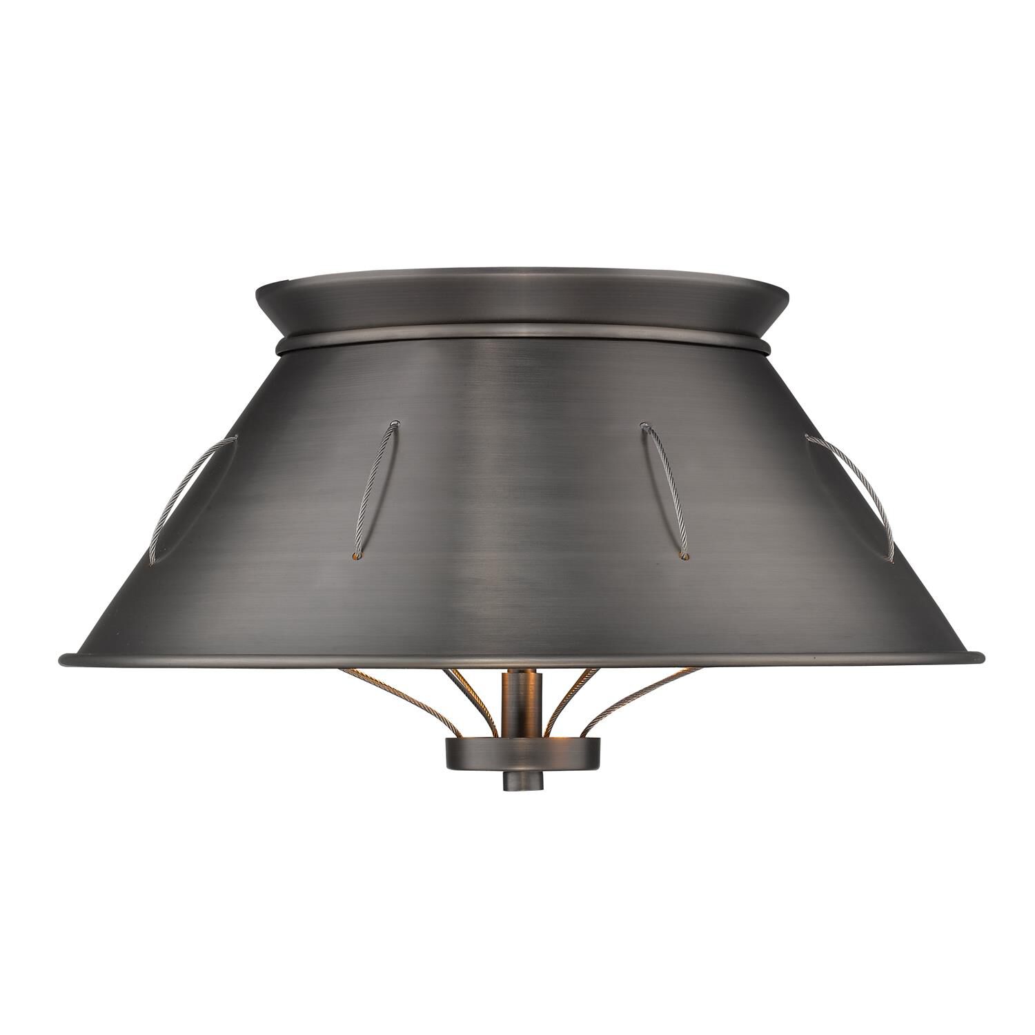 Whitaker 14 Inch 2 Light Flush Mount by Golden Lighting